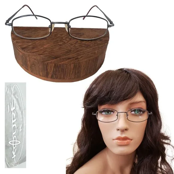 KOURE KR 8179 Vintage Titan Vintage Rare Titanium RX Eyeglasses Frame 46-20 Blue 1990s 140 mm - 150 mm Temple Vintage Eyeglasses for  main image 3